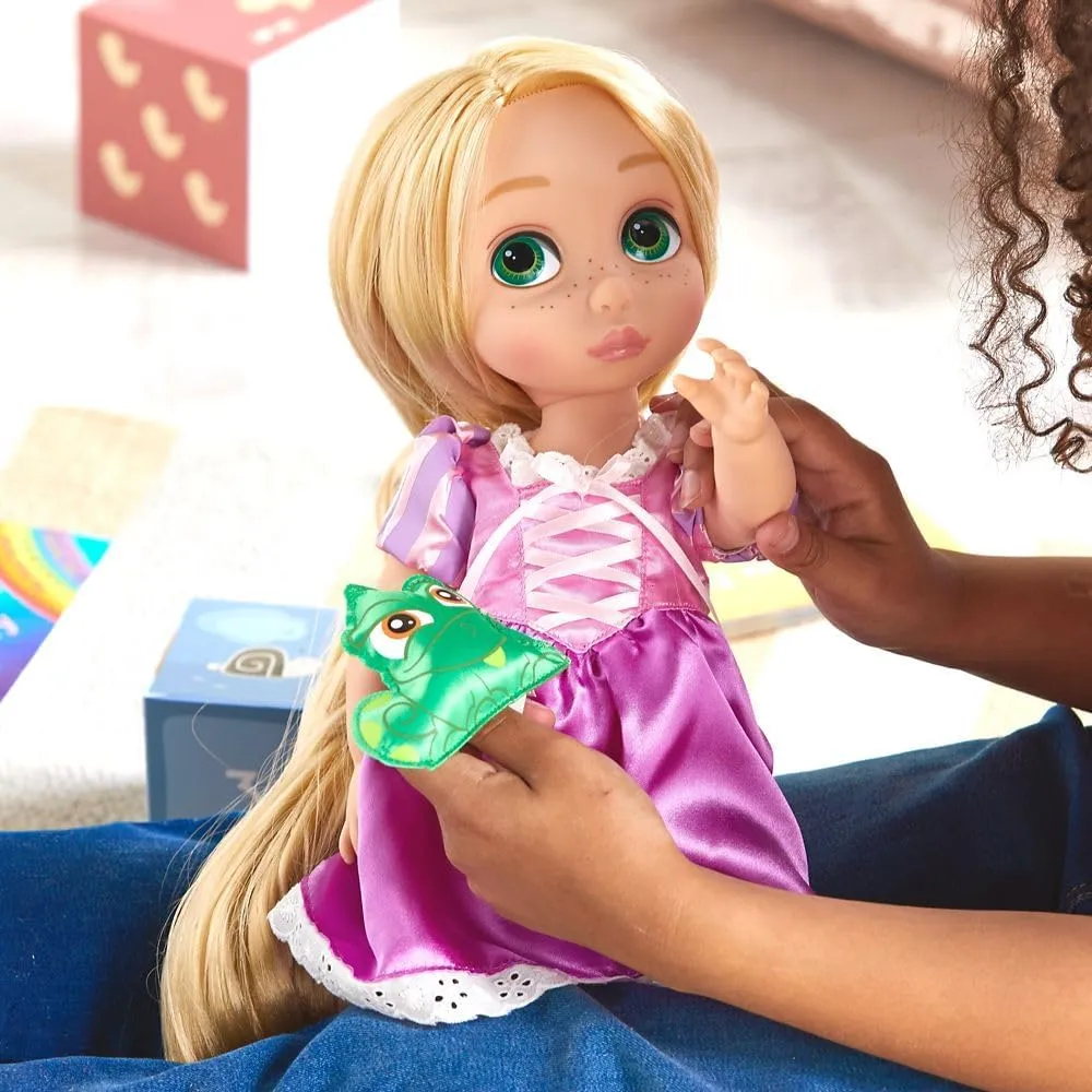 Disney Store Official Animators' Collection Rapunzel Doll, Tangled, 16 Inches, Includes Pascal with Molded Details, Fully Posable Toy in Satin Dress - Suitable for Ages 3  Toy Figure
