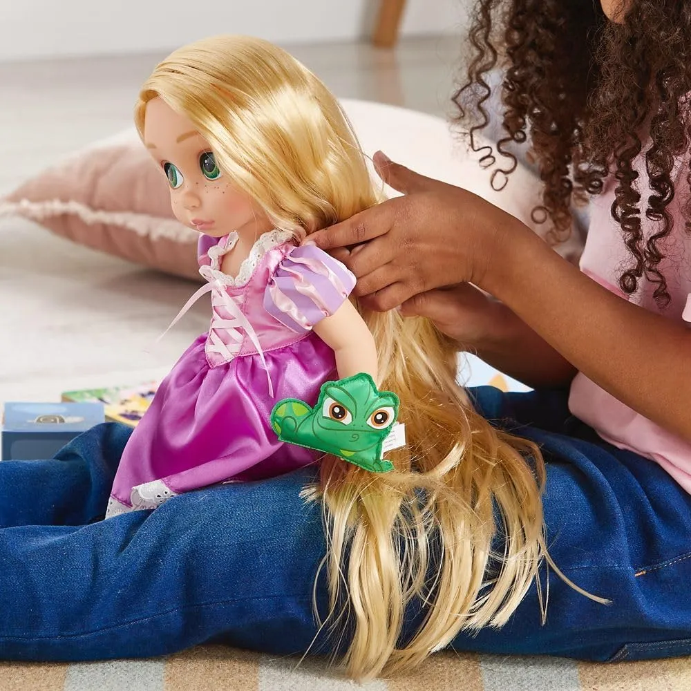 Disney Store Official Animators' Collection Rapunzel Doll, Tangled, 16 Inches, Includes Pascal with Molded Details, Fully Posable Toy in Satin Dress - Suitable for Ages 3  Toy Figure
