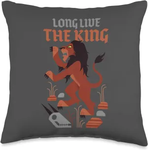 Disney Villains Scar Lion King Long Live the King Heraldic Throw Pillow