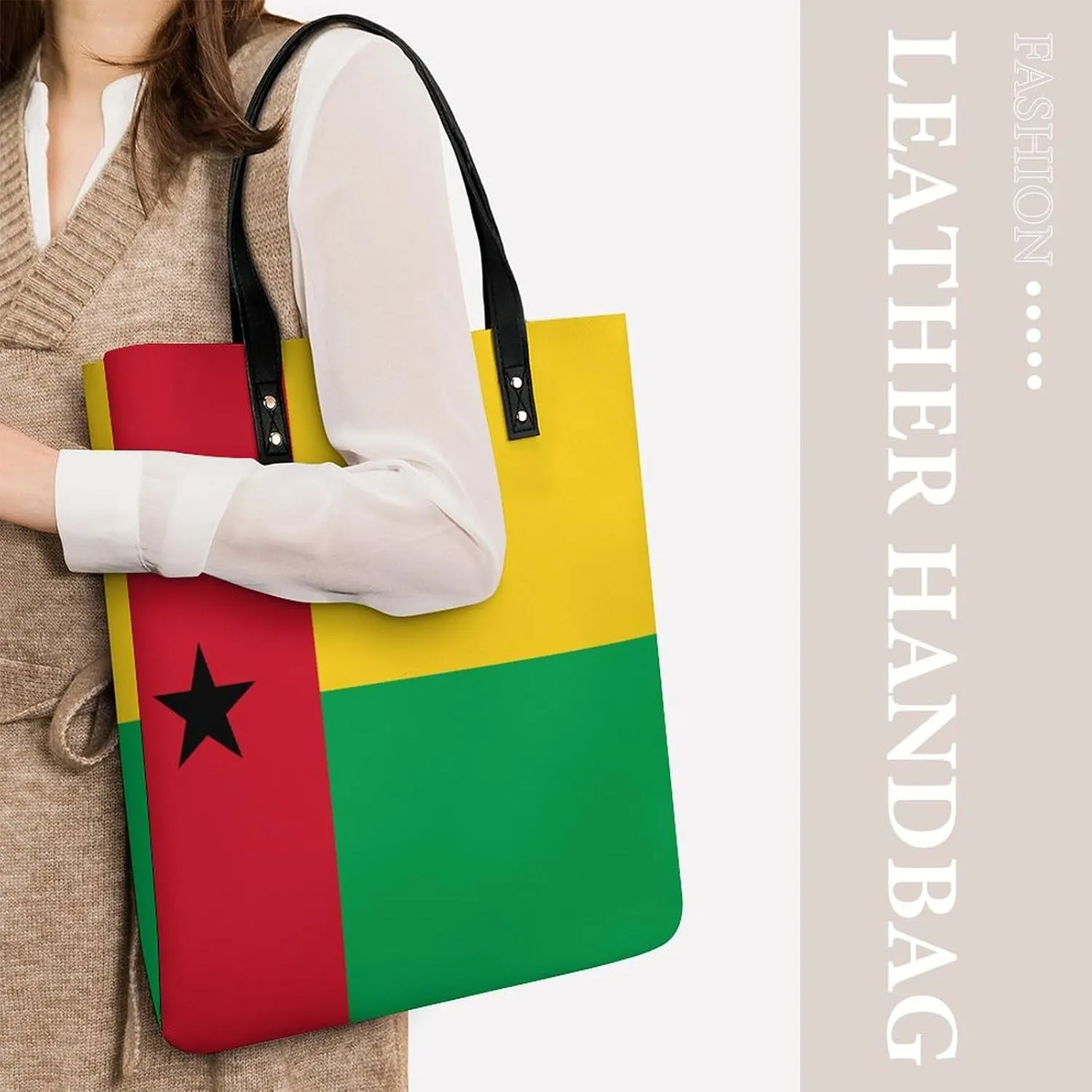 Djibouti Flag Women's Fashionable Leather Tote Bag Versatile Purse for Work and Leisure