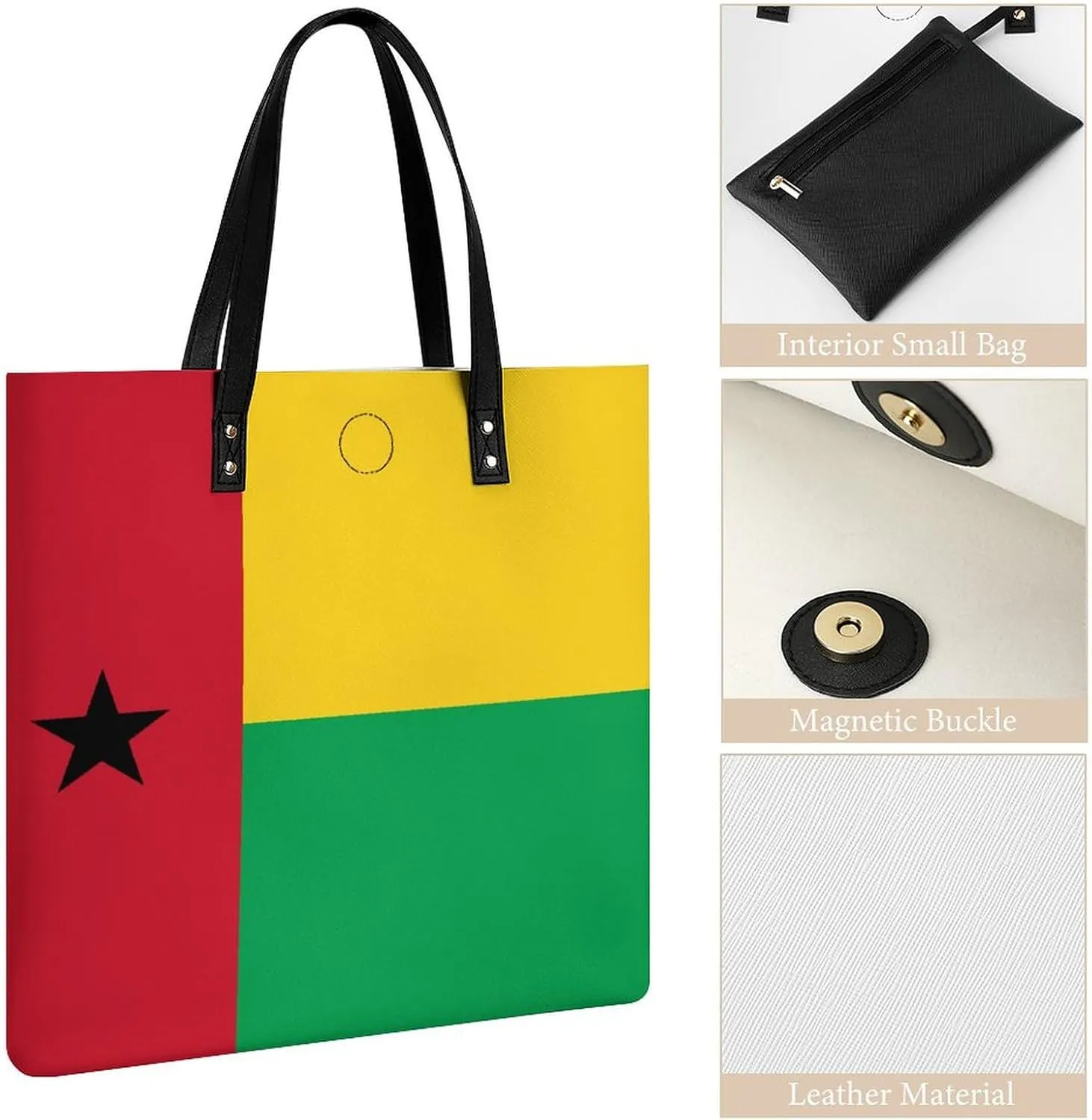Djibouti Flag Women's Fashionable Leather Tote Bag Versatile Purse for Work and Leisure