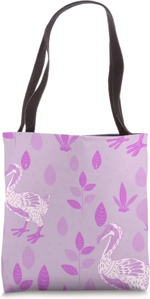 dodo bird scandinavian pattern purple Tote Bag