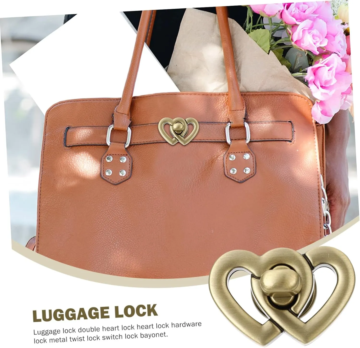 DOITOOL Sets Metal Turn Locks Travel Locks Handbag Accessories Purse Bag for Women's Handbags Pcs