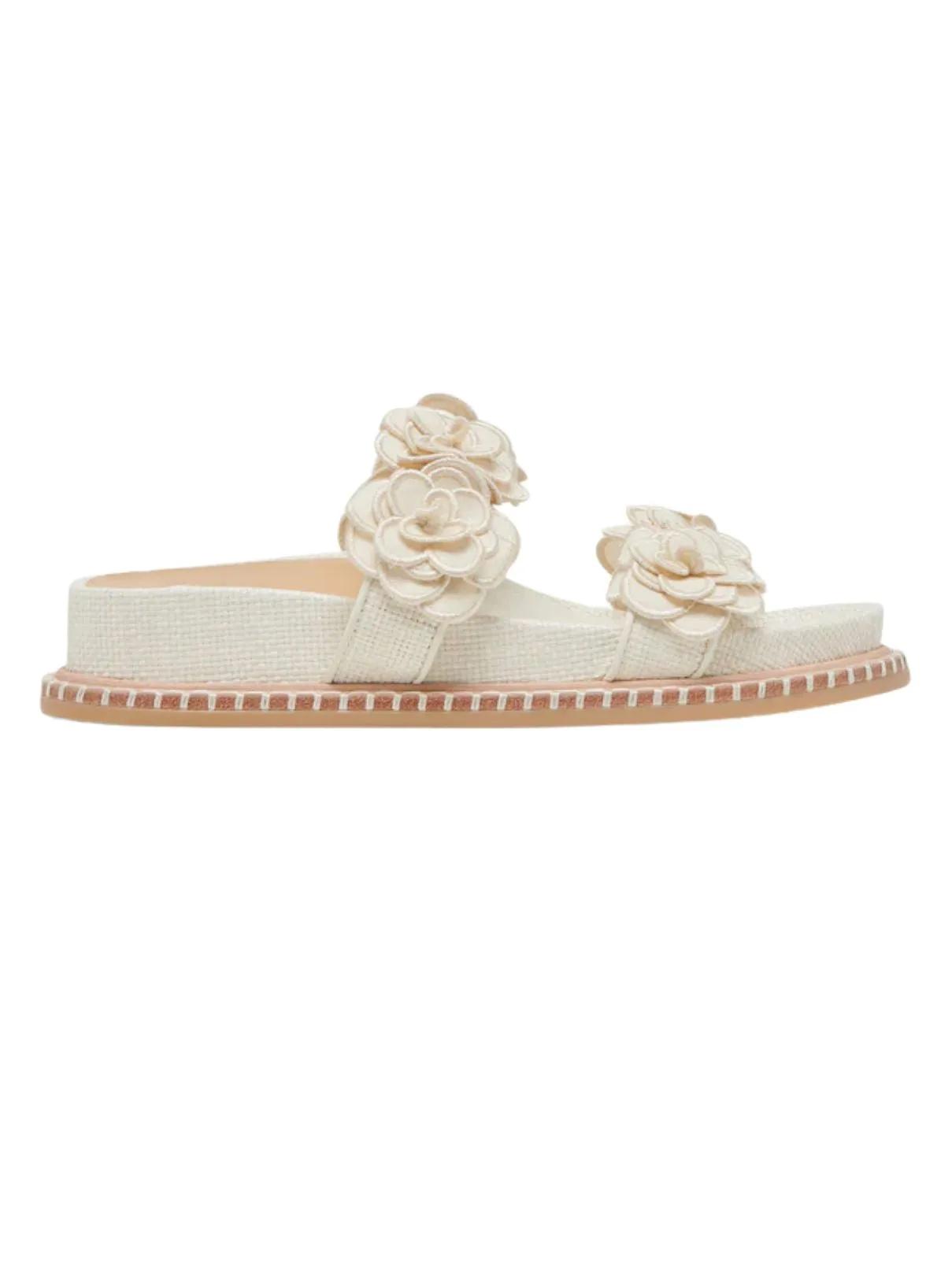 Dolce Vita Sherla Sandal in White Raffia