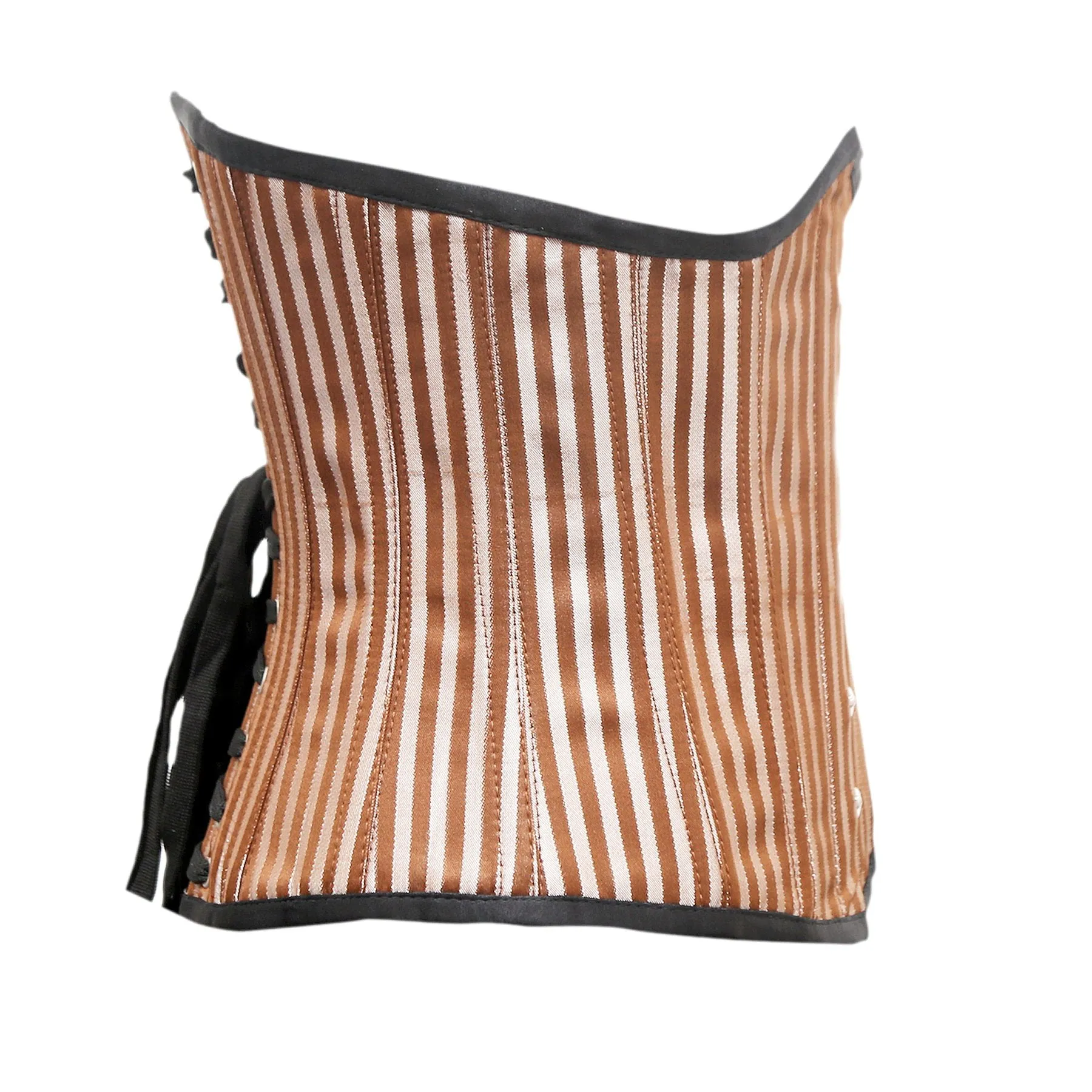 Drouin Brown Silver Brocade Underbust Corset