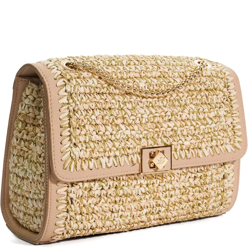 Dune Delphinium Hand Bag