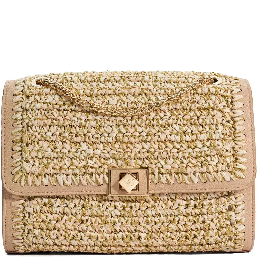 Dune Delphinium Hand Bag