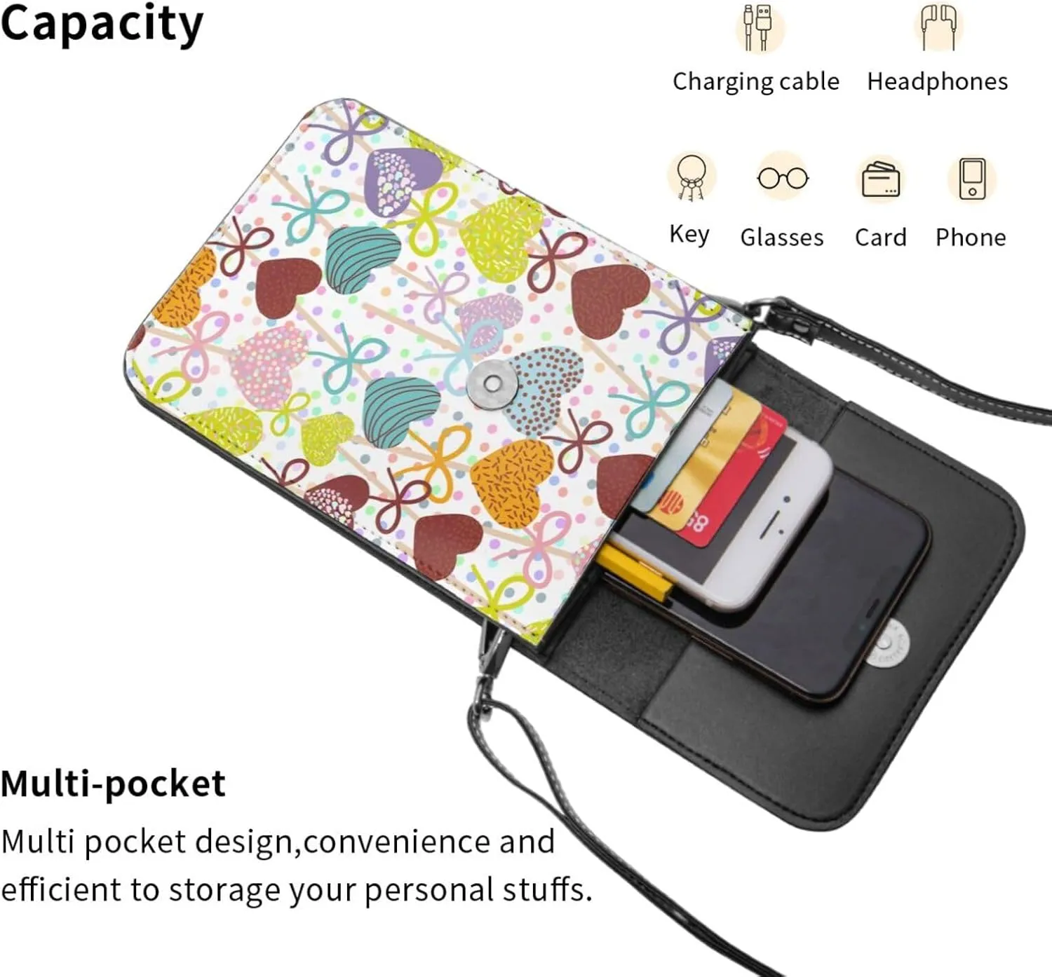 El Salvador Flag Leather Crossbody Phone Purse for Women Cute Wallet Bags Lightweight Mini Sling Bag