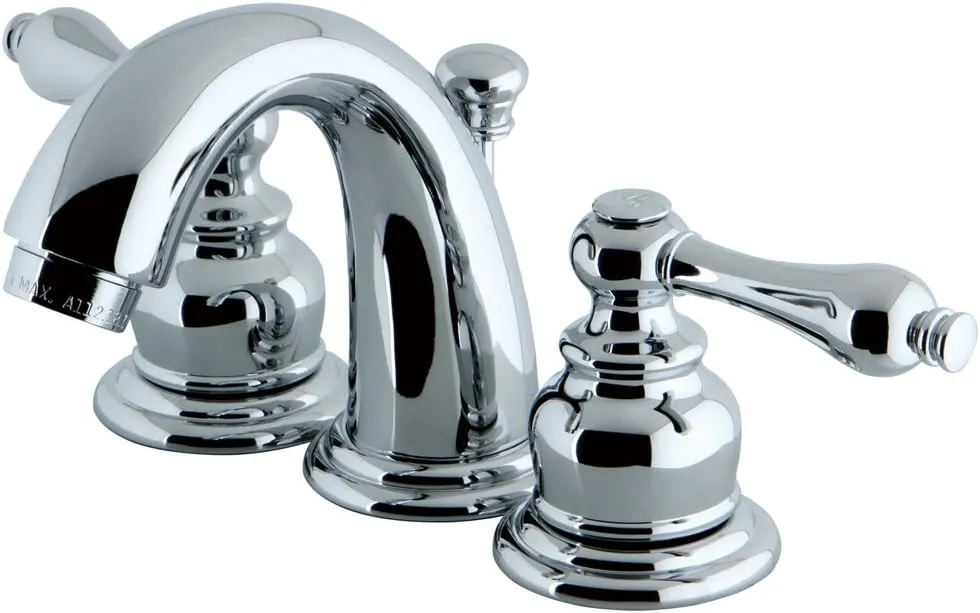 Elements of Design Magellan EB911AL Mini Widespread Lavatory Faucet with Retail Pop-Up, 4-Inch to 8-Inch, Polished Chrome