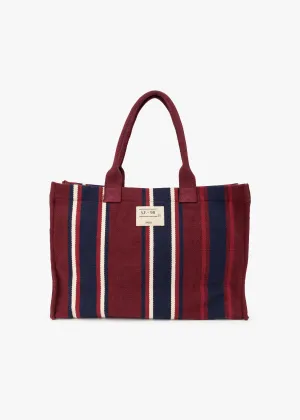 'Eliana' Striped Tote Bag