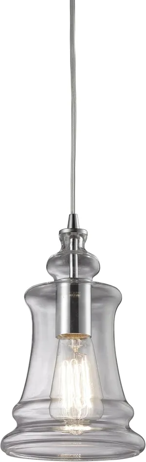 Elk Home 60052-1 Menlow Park 6'' Wide 1-Light Mini Pendant in Polished Chrome
