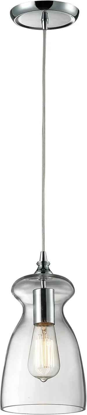 Elk Home 60053-1 Menlow Park 6'' Wide 1-Light Mini Pendant in Polished Chrome