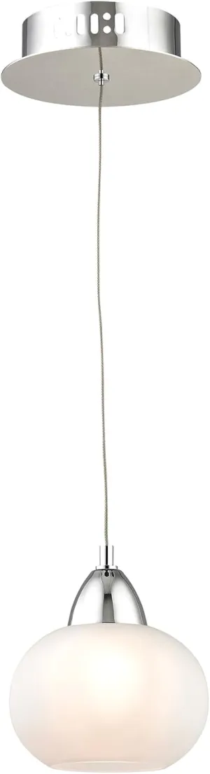 Elk Home LCA401-10-15 Ciotola 6'' Wide 1-Light Mini Pendant in Chrome