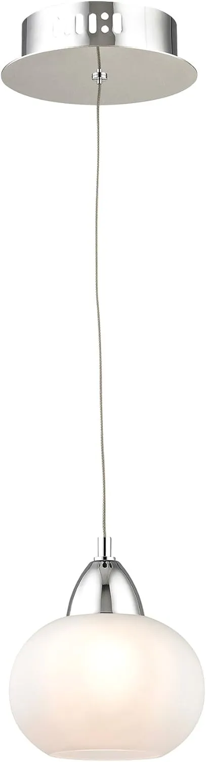 Elk Home LCA401-10-15 Ciotola 6'' Wide 1-Light Mini Pendant in Chrome