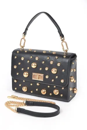 Embellished Studs Shoulder Bag