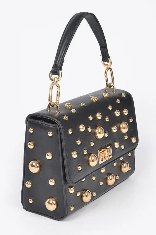 Embellished Studs Shoulder Bag