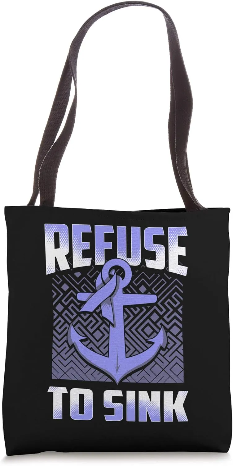 Esophageal Awareness Refuse to Sink Anchor Gift Tote Bag