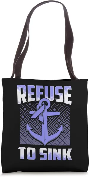 Esophageal Awareness Refuse to Sink Anchor Gift Tote Bag