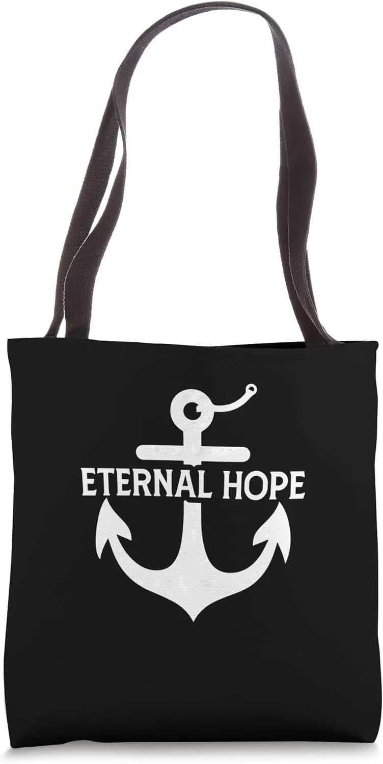 Eternal Hope Anchor God Faith Jesus Tote Bag