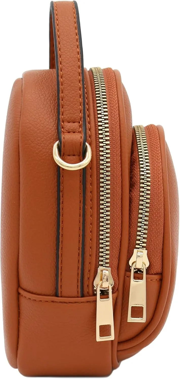 FashionPuzzle Two Compartment Mini Crossbody Bag