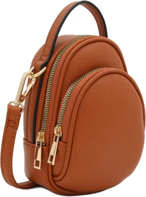FashionPuzzle Two Compartment Mini Crossbody Bag