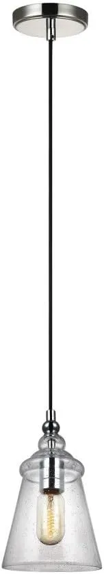Feiss Lighting-Loras-Pendant 1 Light in Traditional Style-5.75 Inch Wide by 9.5 Inch High-Chrome Finish -Traditional