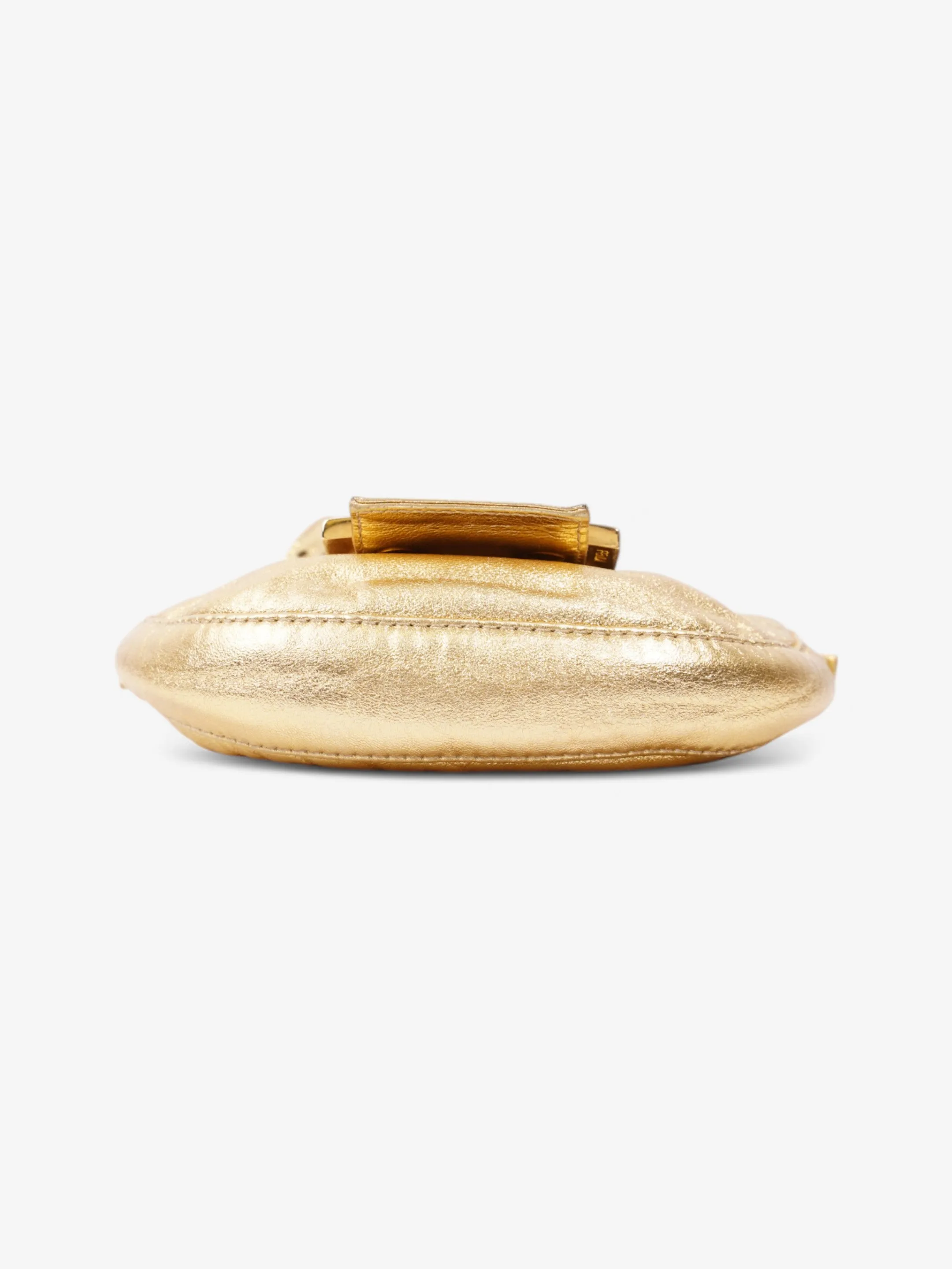 Fendi Croissant Gold / Crystal Leather Mini