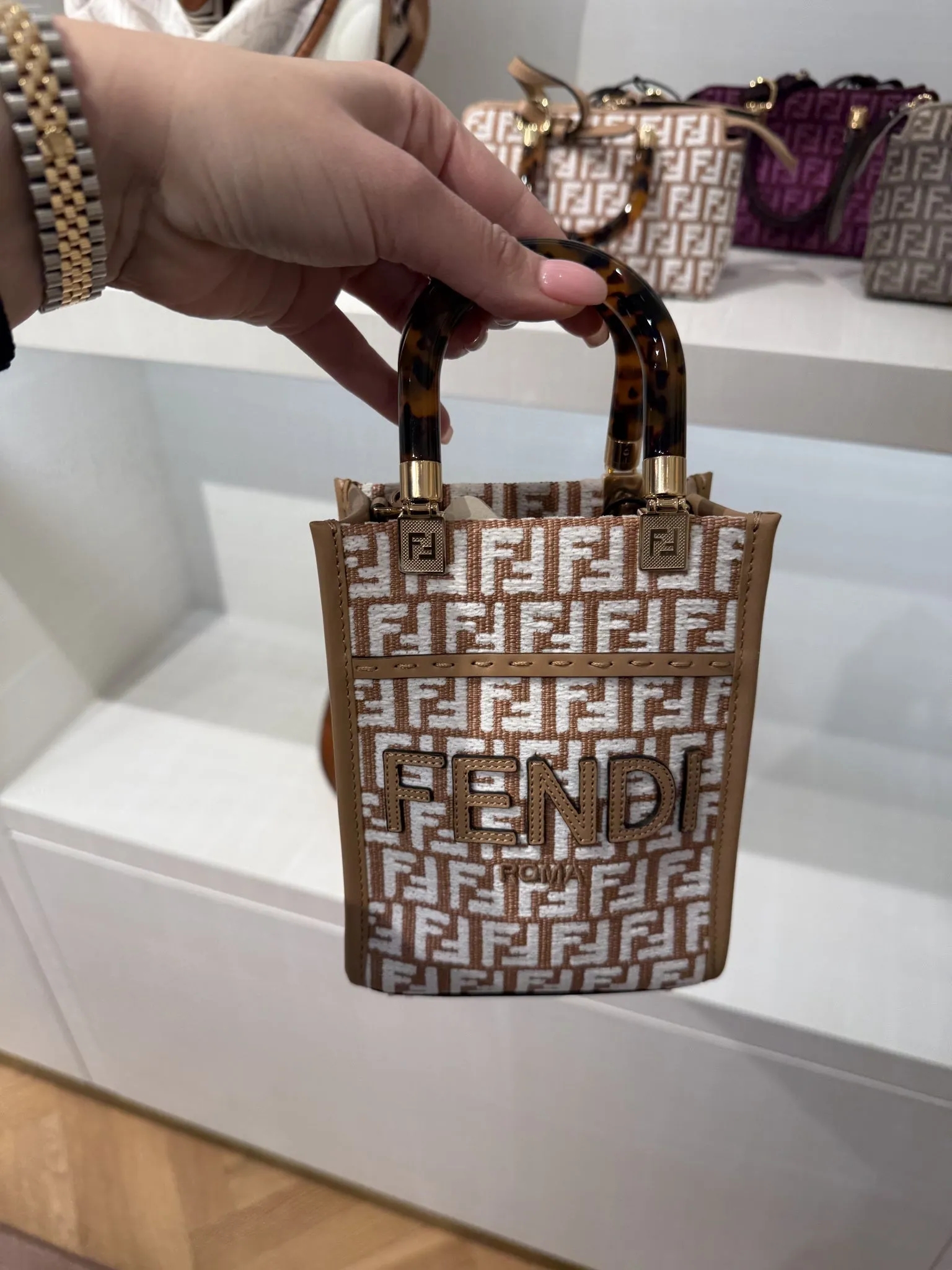 Fendi Mini Sunshine Tote Bag