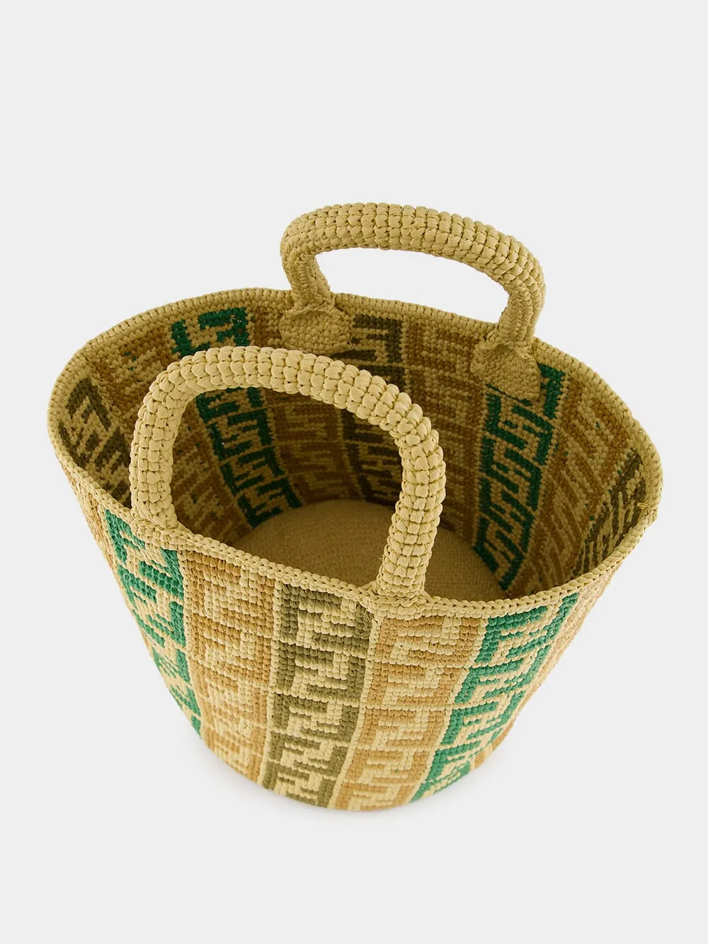 FF Braided Raffia Shopper