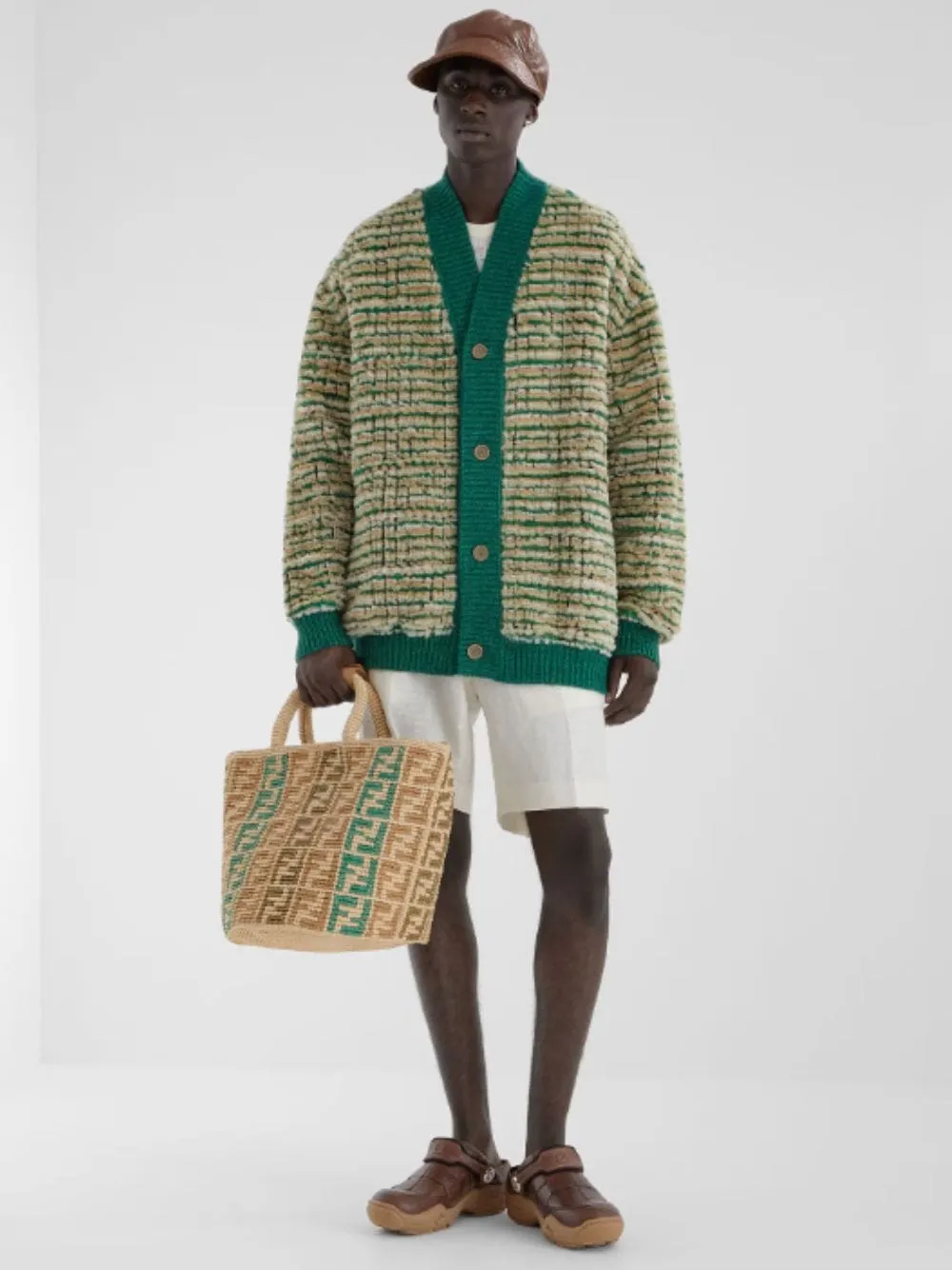 FF Braided Raffia Shopper