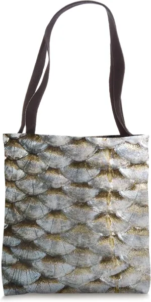 Fish Scales Print Pattern Tote Bag
