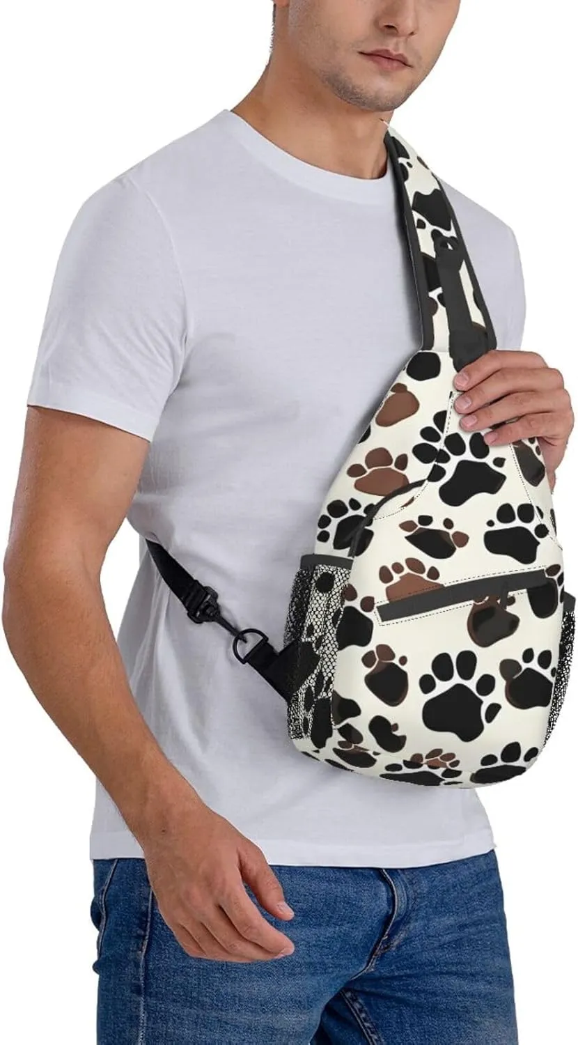 Fishing Lure Style Print Crossbody Sling Backpack For Women Men,Sling Bag Travel Hiking Chest Bag Daypack