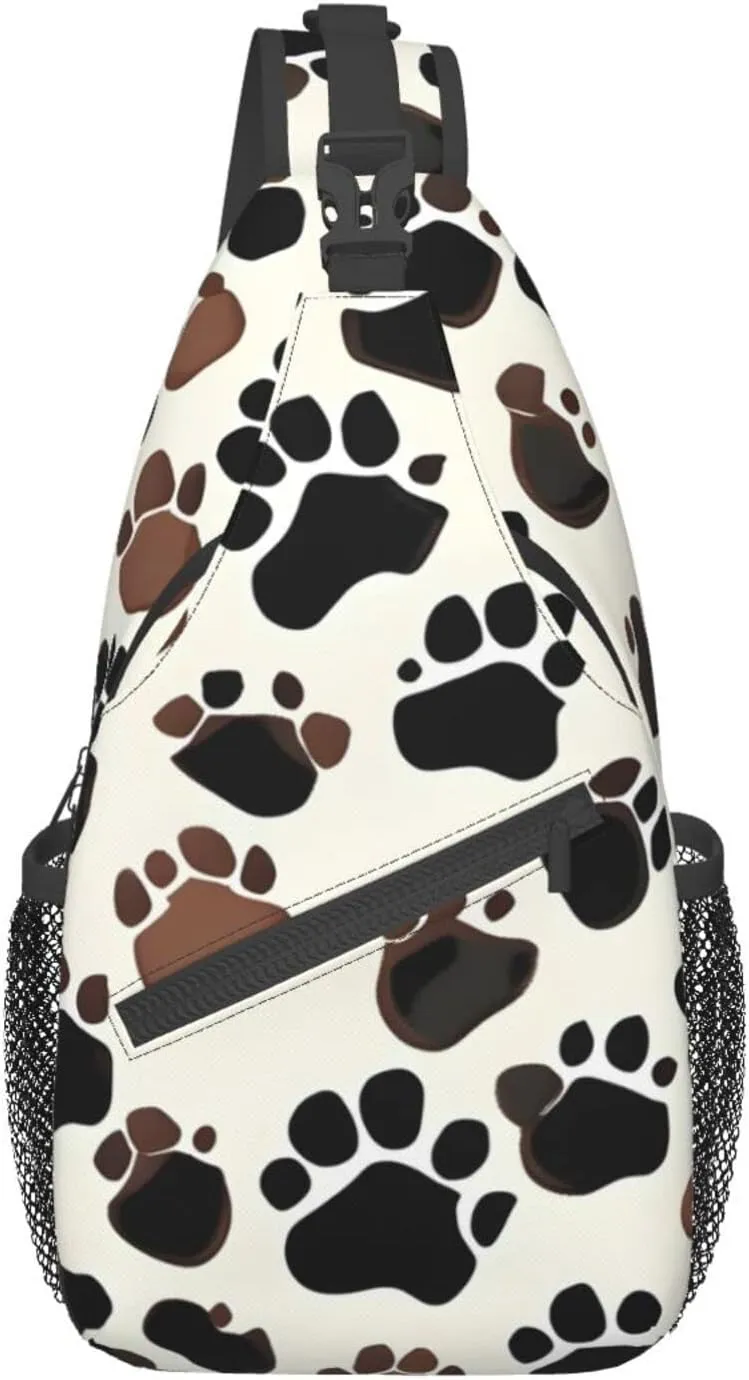 Fishing Lure Style Print Crossbody Sling Backpack For Women Men,Sling Bag Travel Hiking Chest Bag Daypack