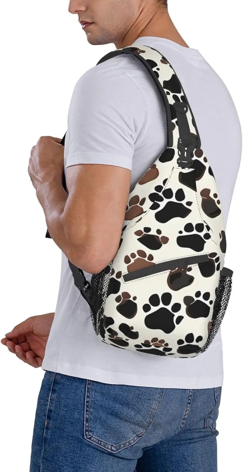 Fishing Lure Style Print Crossbody Sling Backpack For Women Men,Sling Bag Travel Hiking Chest Bag Daypack