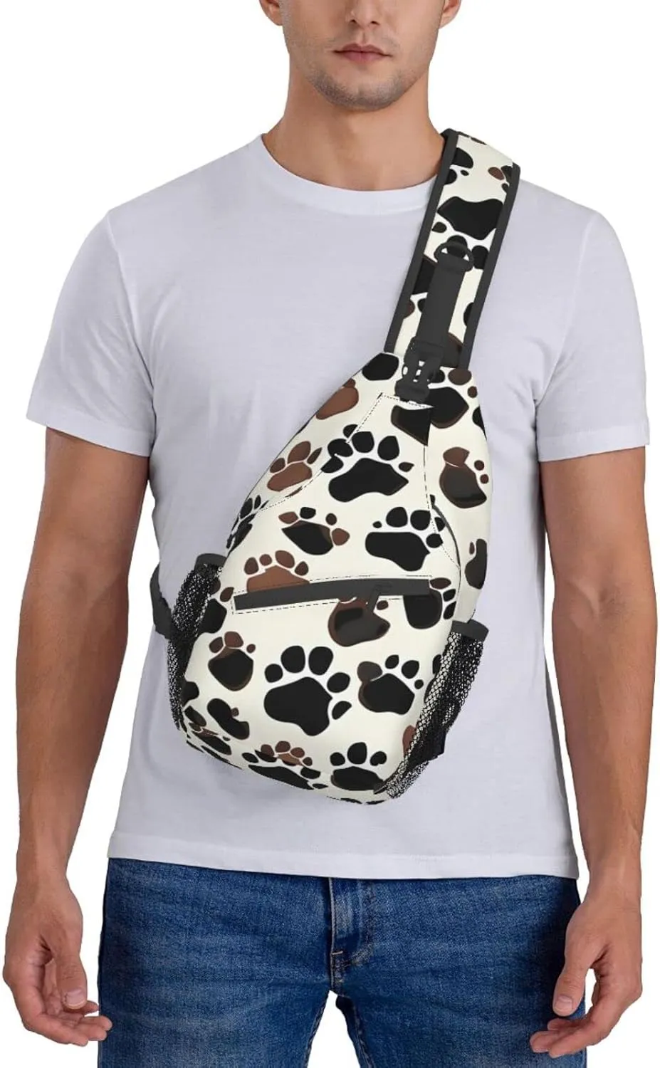 Fishing Lure Style Print Crossbody Sling Backpack For Women Men,Sling Bag Travel Hiking Chest Bag Daypack