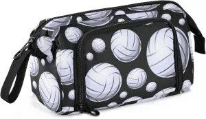 Fisyme 3d Volleyball Ball Pencil Case Large Capacity Pencil Pouch Pen Bags Box Big Makeup Pencil Case Organizer