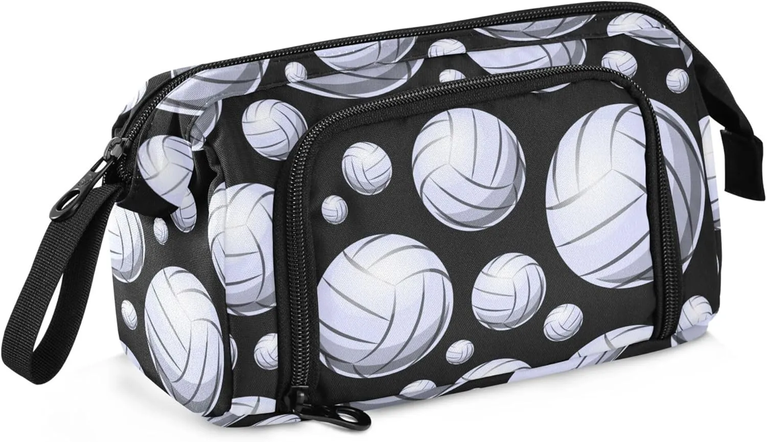 Fisyme 3d Volleyball Ball Pencil Case Large Capacity Pencil Pouch Pen Bags Box Big Makeup Pencil Case Organizer