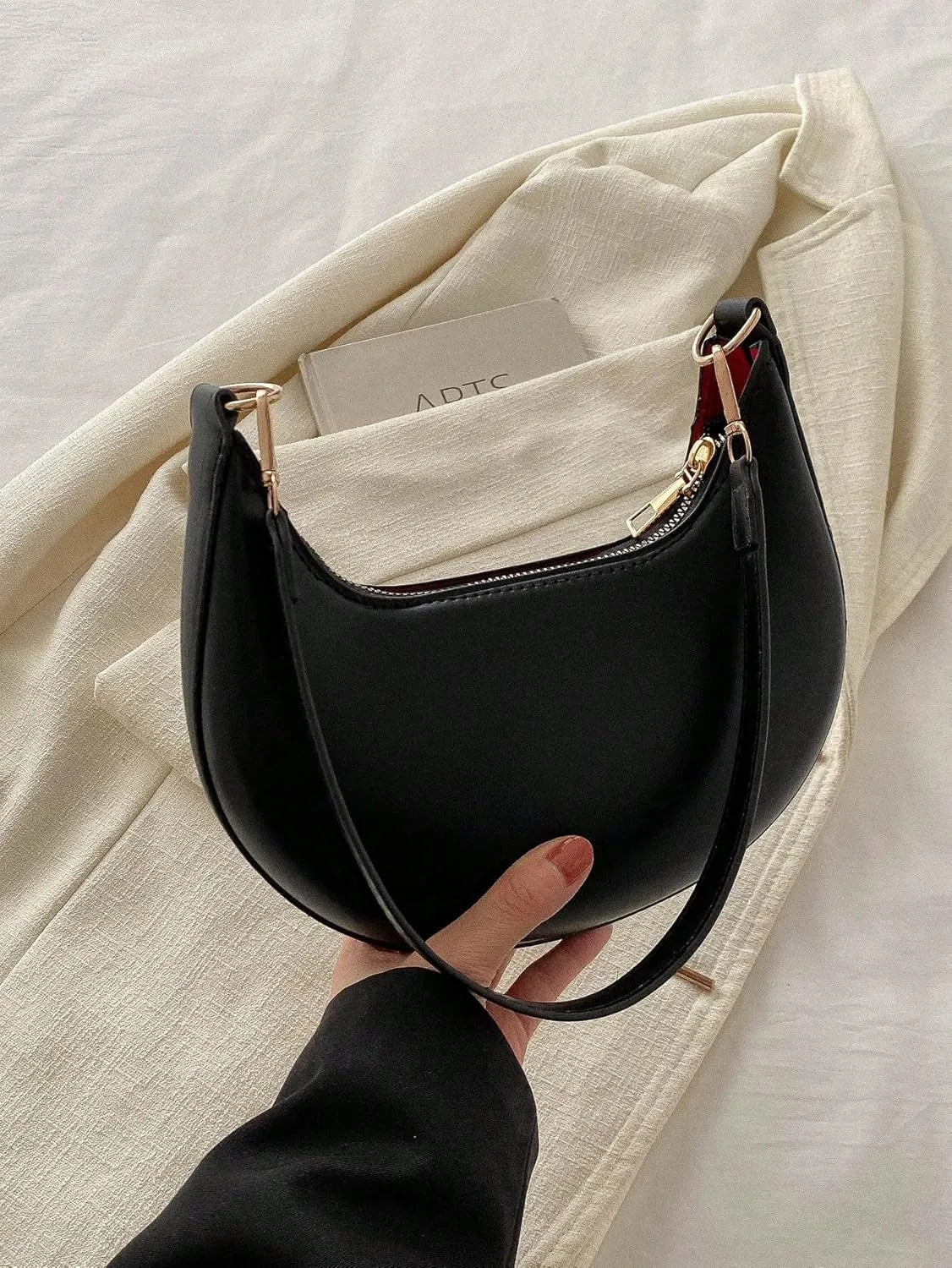 Floerns Women's Underarm Purse Cute Hobo Tote Handbag Shoulder Bags Mini Clutch Purse with Zipper Closure