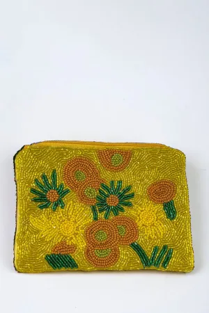 Floral Bead Pattern Pouch