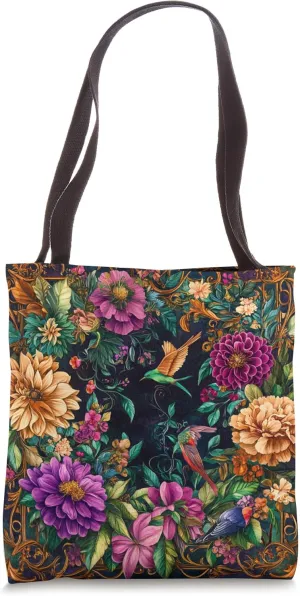 Floral Bloom Art | Colorful Nature-Inspired Print Tote Bag