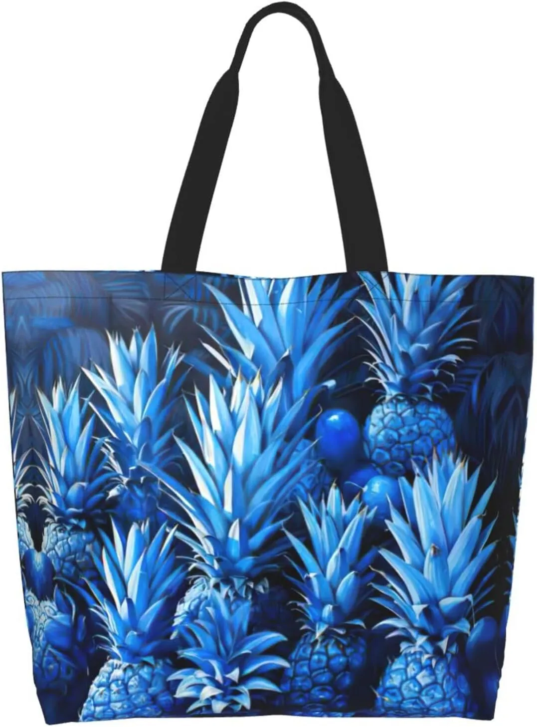 Flower Print Shoulder Bag For Women Shopping Bags Tote Bag Large Storage Handbag Grocery Bags For Travel Work