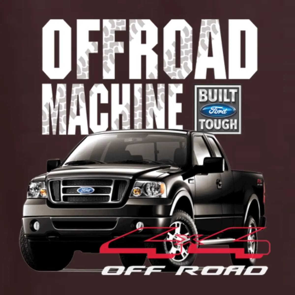 Ford Offroad Machine Classic Built Tough 4x4 Off Road Cars and Trucks Unisex Crewneck Graphic Sweatshirt