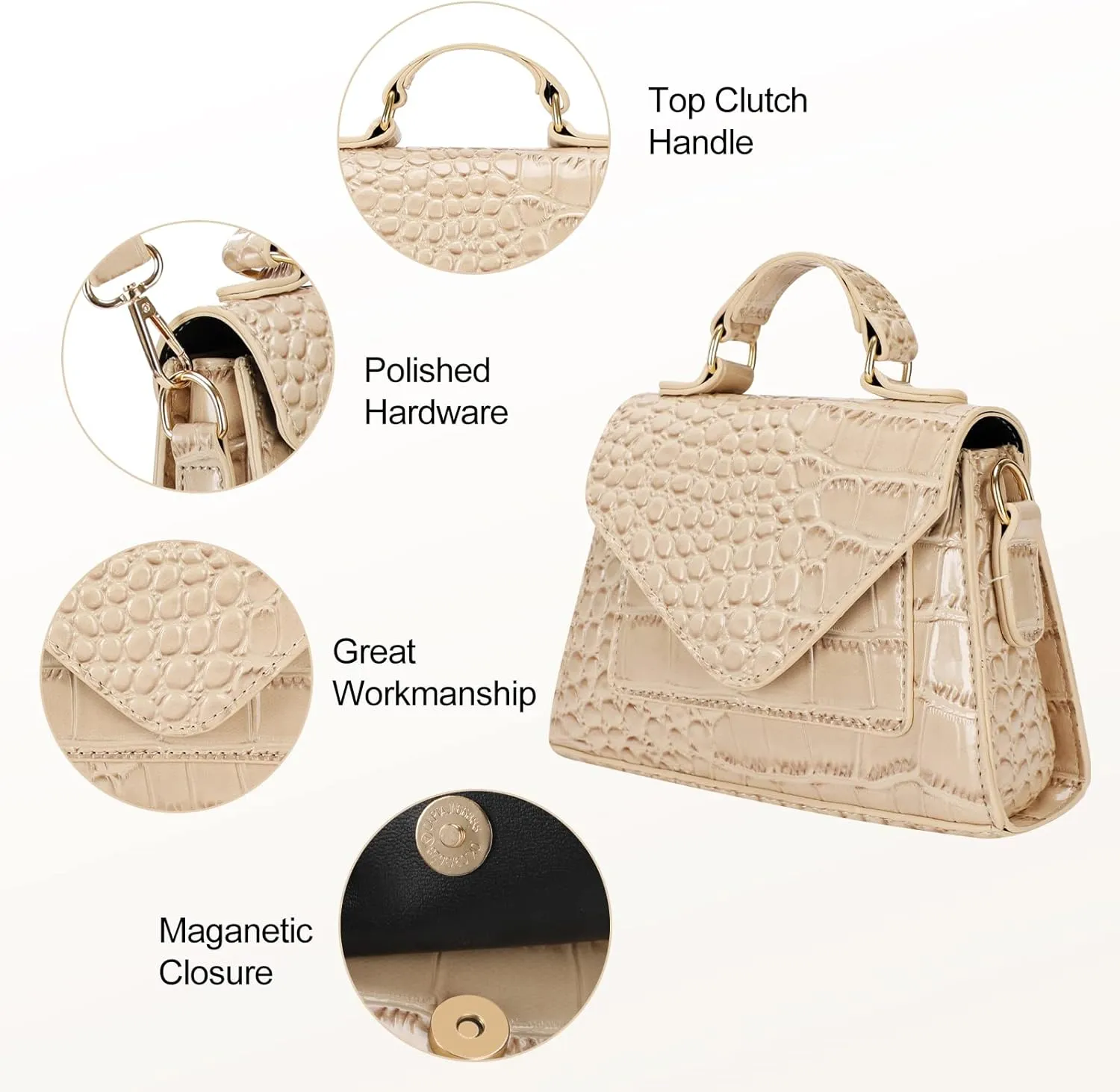FRANSHION Handbags - Mini & Cute Small Crossbody Bags for Women, Trendy