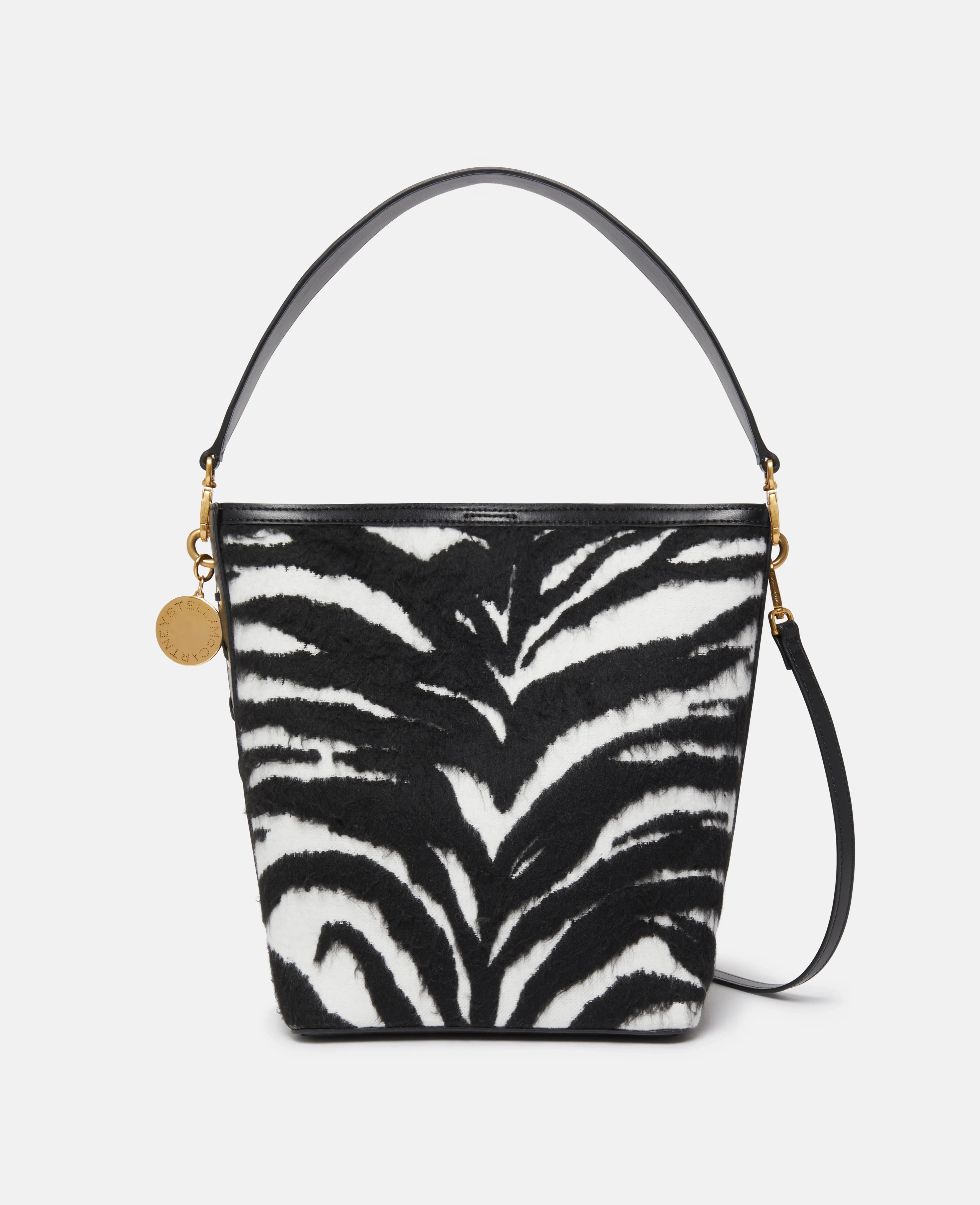 Frayme Tiger Pattern Tote Bag, Woman, Black and white