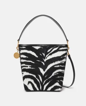 Frayme Tiger Pattern Tote Bag, Woman, Black and white