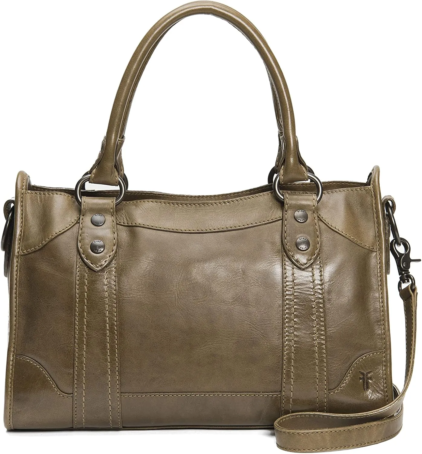 Frye Melissa Zip Satchel Leather Handbag