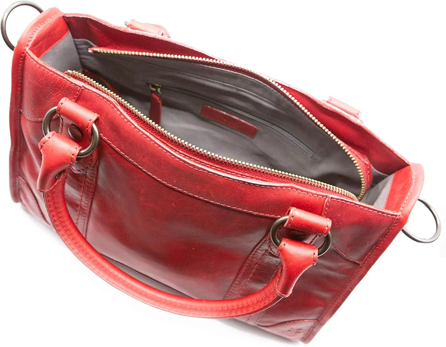 Frye Melissa Zip Satchel Leather Handbag