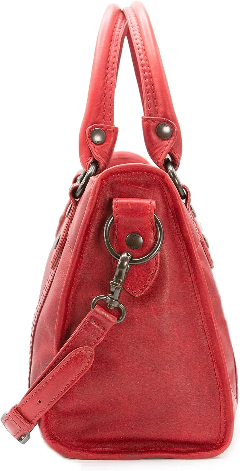 Frye Melissa Zip Satchel Leather Handbag