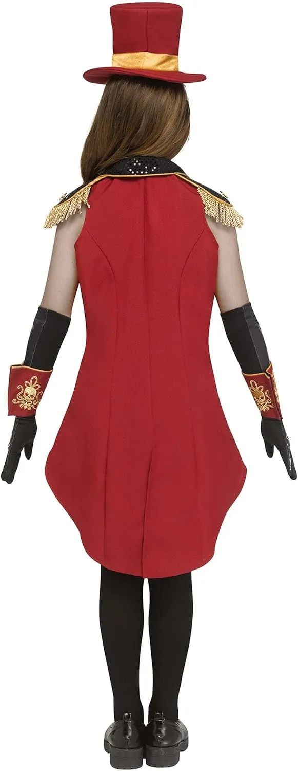 Fun World Girl's Skeletal Ringleader Costume