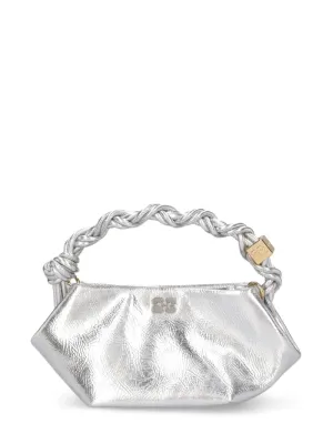 GANNI Silver Mini Bou Bag